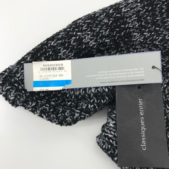 Nordstrom Classiques Entier cardigan xs black V neck button detail - Picture 7 of 9